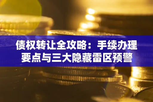 北京债权转让全攻略：手续办理要点与三大隐藏雷区预警