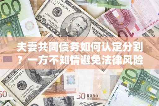 北京夫妻共同债务如何认定分割？一方不知情避免法律风险必看！